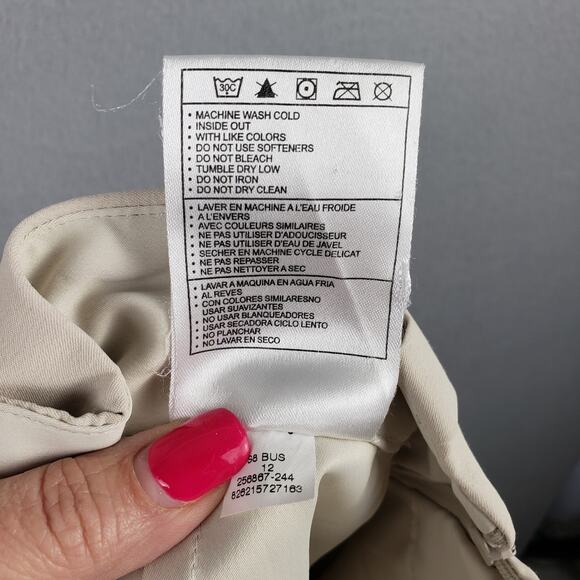 Nike Golf Women's Size 12 Fit Dry Athletic Skort Beige Cream Sporty Pickleball - Picture 9 of 10